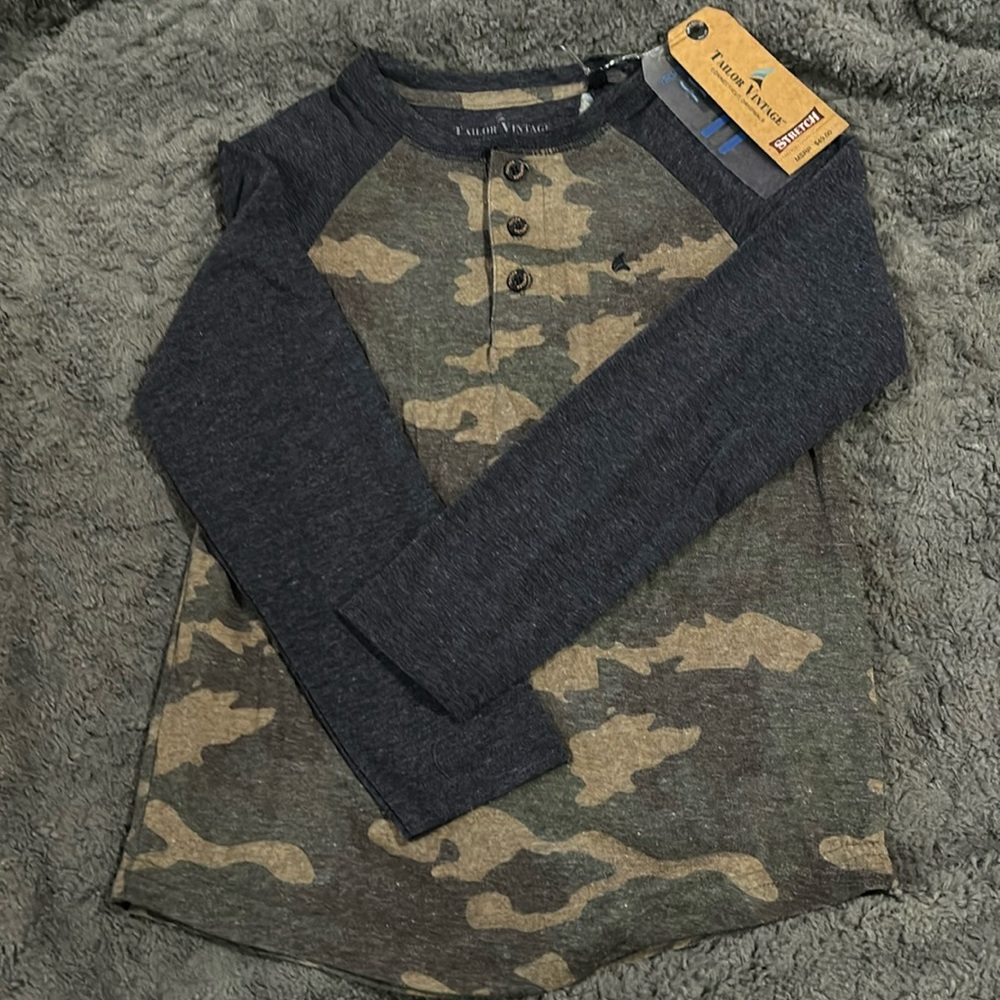 Boys long sleeve Henley shirt